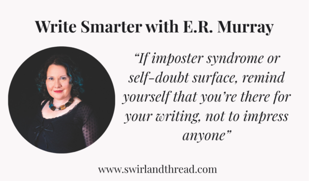 E.R. Murray Feat Image Write Smarter with E.R. Murray poster with a headshot & a quote