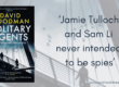 Feature image for Solitary Agents, a novel by David Goodman displaying the book cover and the quote 'Jamie Tulloch and Sam Li never intended to be spies'